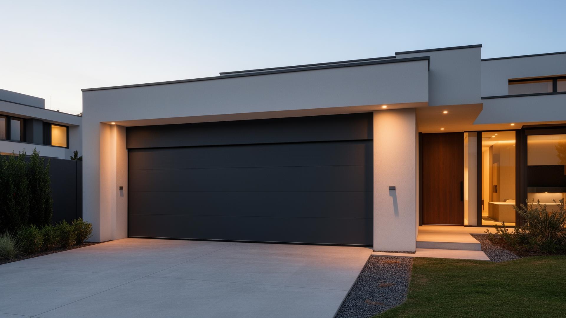 Garage doors with comfort and security